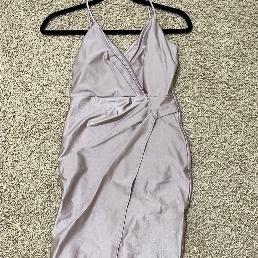 Purple Sleeveless Slip Dress for Weddings
